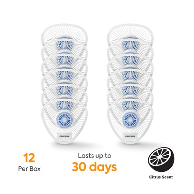 Coastwide Professional Non-Para Urinal Screen with Block, Citrus, 12/Box (CW61757)