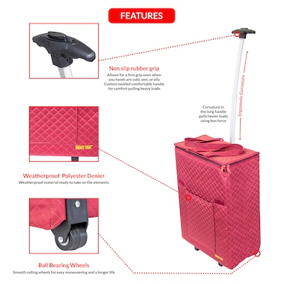 Dbest Smart Cart Travelux Shopping Cart, Saffron (01-679MB)