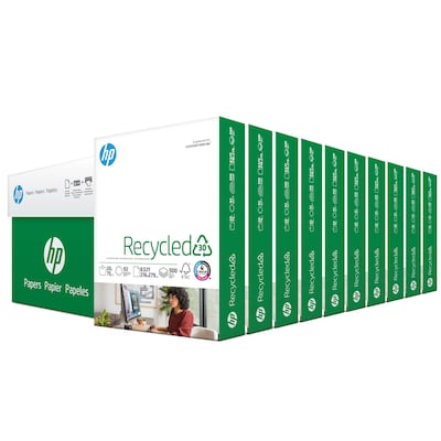 HP 30% Recycled 8.5 x 11 Multipurpose Paper, 20 lbs., 92 Brightness, 5000 Sheets/Carton (HPE1120)