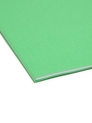 Smead File Folders, Reinforced 1/3-Cut Tab, Letter Size, Green, 100/Box (12134)
