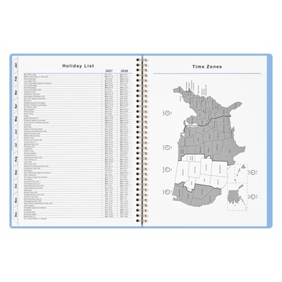 2027 Staples 8" x 11" Weekly & Monthly Planner, Eternal Blue (ST63609-27)