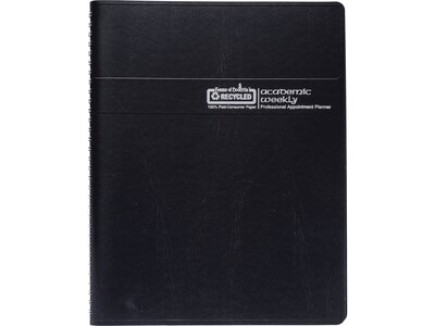 2023-2024 House of Doolittle 8.5 x 11 Academic Weekly Planner, Black (257202-24)
