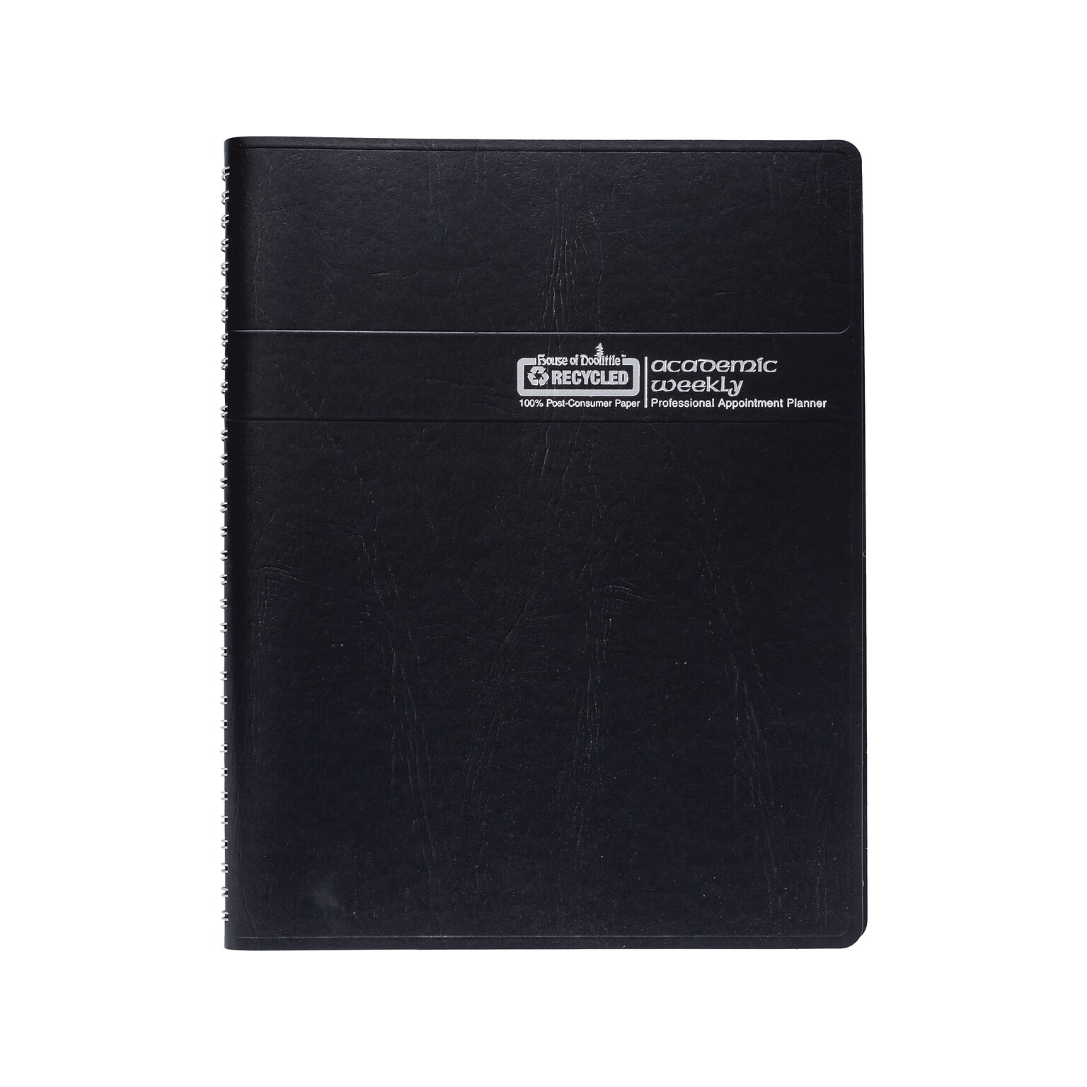 20252025 House of Doolittle 8.5" x 11" Academic Weekly Planner, Black