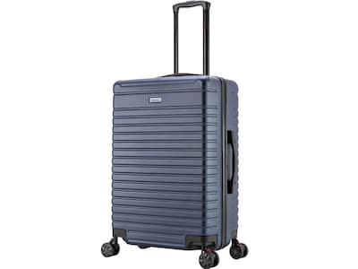InUSA Deep 25.59 Hardside Suitcase, 4-Wheeled Spinner, Blue (IUDEE00M-BLU)