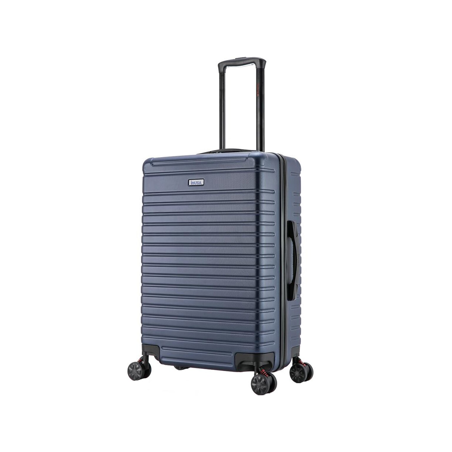 InUSA Deep 24 Hardside Suitcase, 4-Wheeled Spinner, TSA Checkpoint Friendly, Blue (IUDEE00M-BLU)