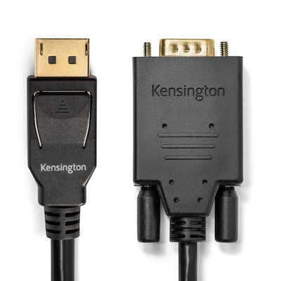 Kensington 6 ft. DisplayPort to VGA Video Cable, Male to Male, Black (K33024WW)