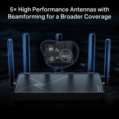 TP-LINK BE5000 Dual Band MU-MIMO WiFi 7 Gaming Router (Archer BE5000)