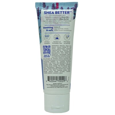 EOS Shea Better Lavendar Hand Cream, 2.5 oz Bottle, 48 Bottles/Carton
