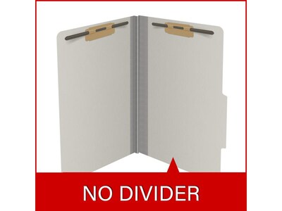 Medical Arts Press Pressboard Classification Folder, 2" Expansion, Legal Size, Gray, 25/Box (DV-T52-02-3GRY)