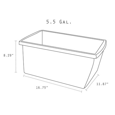 Storex Plastic Medium Classroom Storage Bin, 16.75"x 11.87"x 8.28", Yellow, Pack of 2 (STX61484U06C-2)