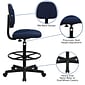 Flash Furniture Mid Back Fabric Ergonomic Drafting Stool, Navy Blue (BT659NVY)