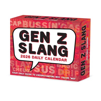 2026 Willow Creek Gen Z Slang 6.2" x 5.4" Day-to-Day Calendar (57612)