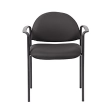 Boss® Black Fabric Stacking Chairs