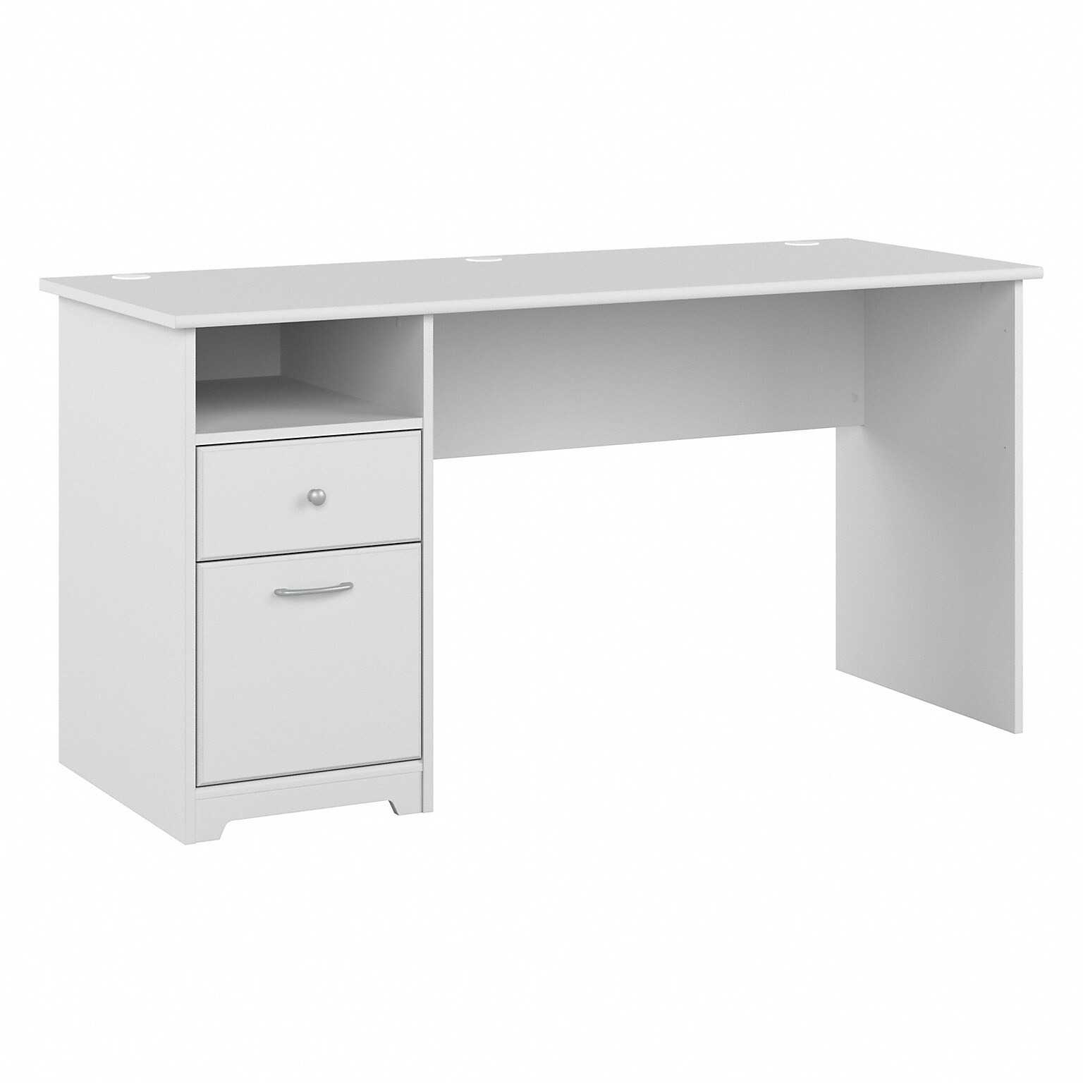 Bush Furniture Cabot 60W Computer Desk with Drawers, White (WC31960)