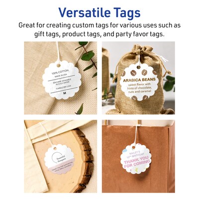 Avery 2-1/2" Diameter  Blank Price & Merchandise Tags, White, 90/Carton (95326-GWT10)