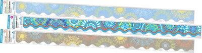 Barker Creek Double-Sided Scalloped Border Set, 36" x 2.25", Mandala, 3 designs, 39/Set (4048)