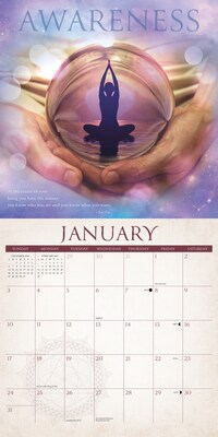 2027 Willow Creek Meditation 12" x 12" Monthly Wall Calendar, Assorted Colors (61169)