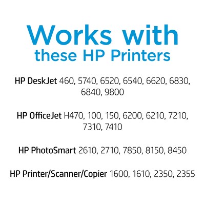 HP 94 Black Standard Yield Ink Cartridge, Prints Up to 480 Pages (C8765WN#140)