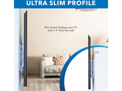 Mount-It! Ultraslim Heavy-Duty TV Wall Mount, 165 lbs. Max. (MI-307)