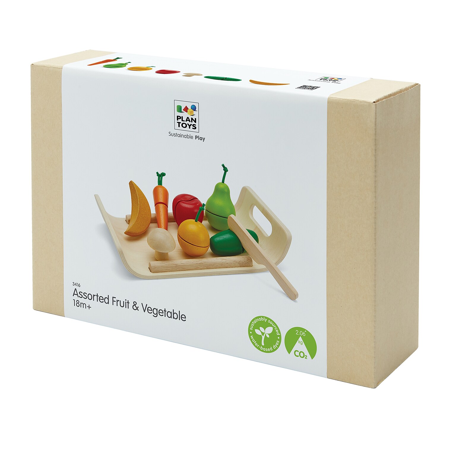 PlanToys Fruit and Vegetable Food Set (PTS3416)
