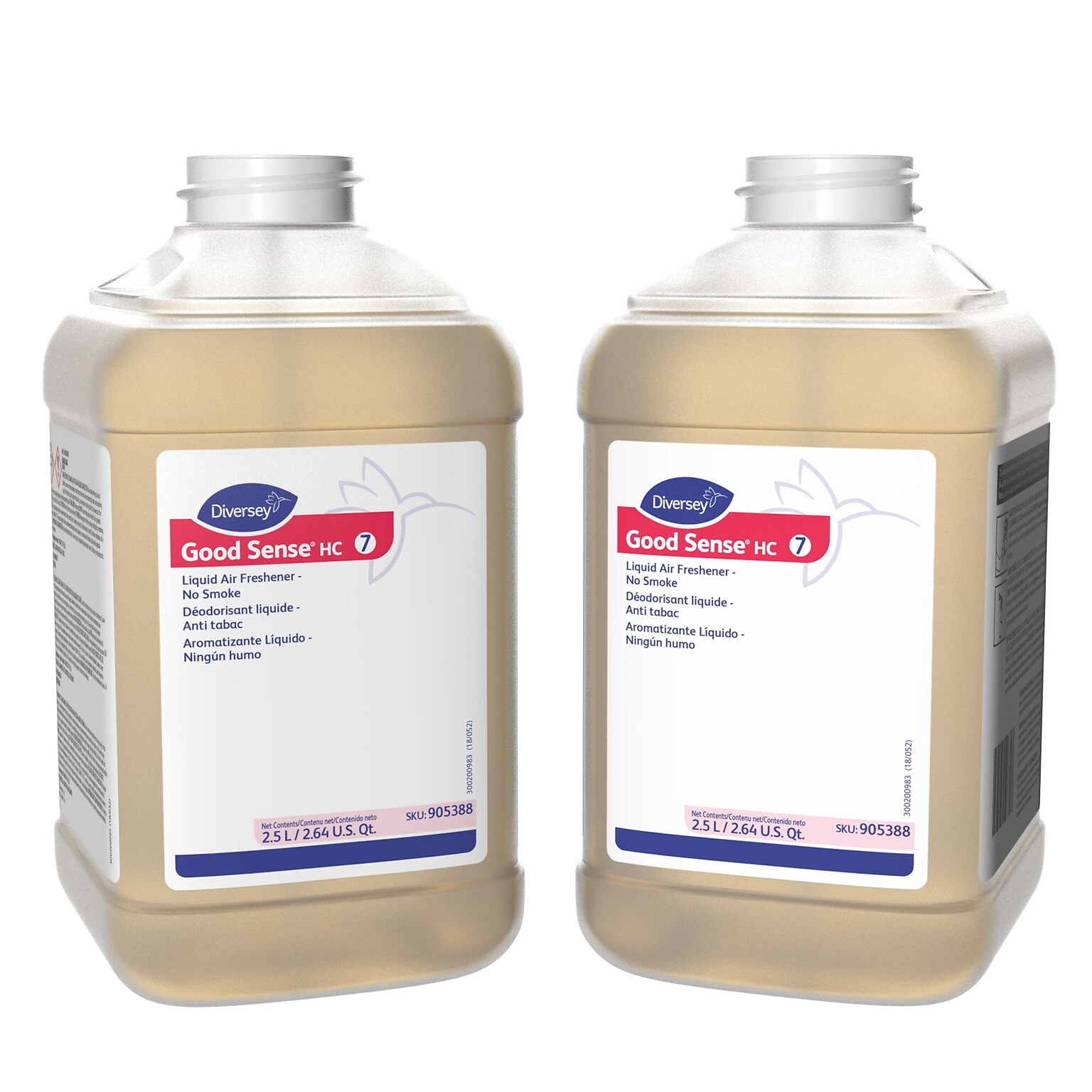 Diversey Good Sense HC Liquid Air Freshener for Diversey J-Fill, Clean Fresh Scent, 84.5 oz. , 2/Carton (905388)