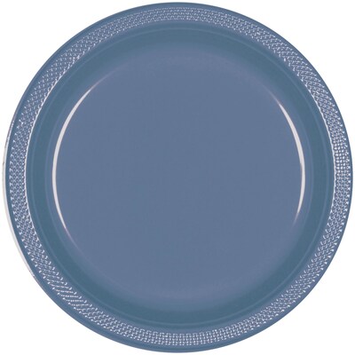 Party City 10.25 Plastic Plates, Indigo, 20 Plates/Pack (AM43015-168-NS)