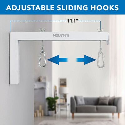Mount-It! 12" Universal Projector Screen Mount Universal Projector Wall/Ceiling Mount, 2/Pack, White (MI-631WHT)