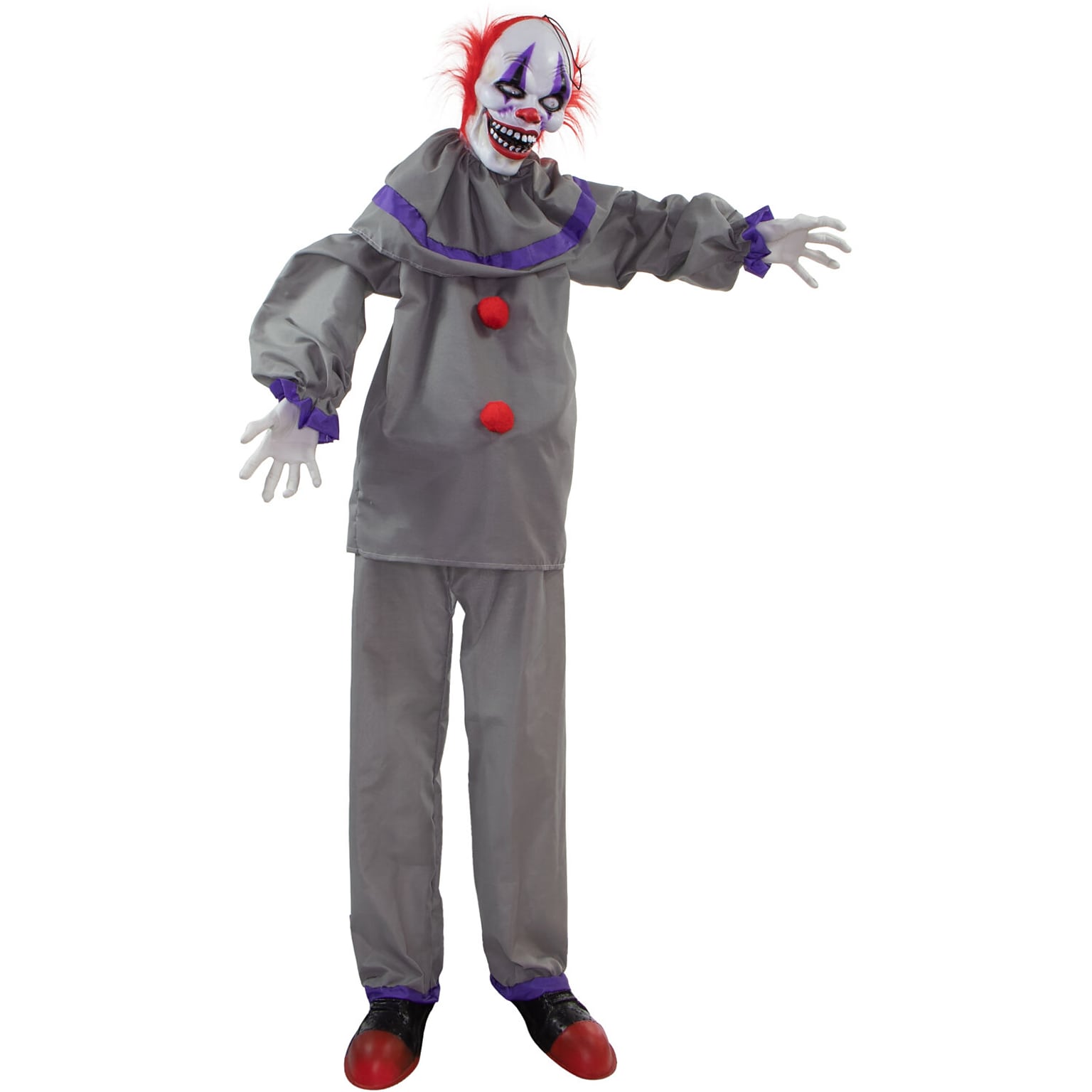 Haunted Hill Farm Life-Size Animatronic Clown (HHCLOWN-23FLSA)