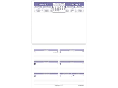 2024 Year at a Glance Foldout Planner Insert PRINTED 