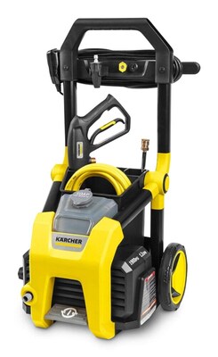 Karcher K1900PS 1900 PSI Elec Pressure Washer with Wheels & Folding Handle