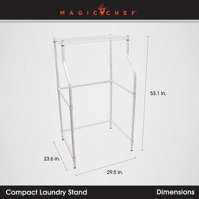 Magic Chef Metal Compact Laundry Dryer Stand, Black (MCSLS12B)
