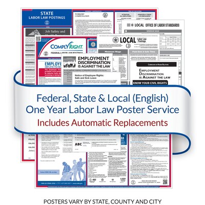 ComplyRight Federal, State and Local Labor Law 1-Year Poster Service, Ohio, English (U1200CSLOH)
