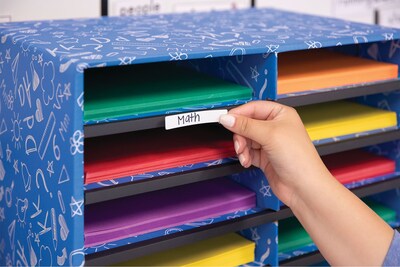 Bankers Box Classroom collection, 30-Compartment Literature Organizers, 28.5" x 12.375", Blue (3384401)