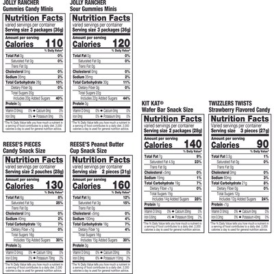Hershey Assorted Chocolate & Gummy Candy Variety Bag, 49.74 oz., 105 Pieces (34000-94699)