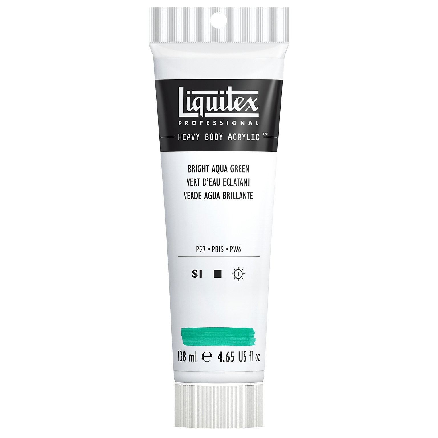 Liquitex Professional Heavy Body Acrylic Paint Tube, Bright Aqua Green, 138 mL (LIQ4417660)