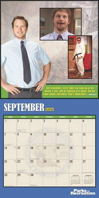 2025 Cal Ink Parks and Recreation 12" x 12" Monthly Wall Calendar (9781645916956)