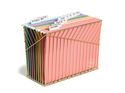 U Brands U-Eco Hanging File Folders, Letter Size, Assorted Colors, 12/Pack (6596U01-12)