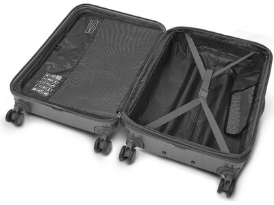 Solo New York Re:serve 26" Hardside Suitcase, 4-Wheeled Spinner, Gray (UBN922-10)