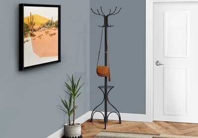 Monarch Specialties Inc. Coat Tree, Black, Metal (I 2031)