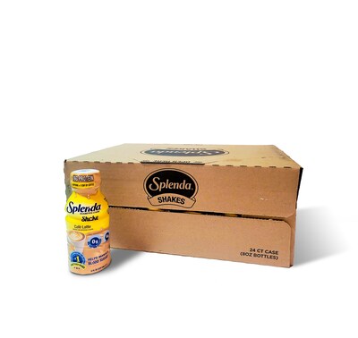 Splenda Diabetes Care Sugar-Free Café Latte Shake, 8 oz., 24 Bottles/Carton (SP20252490)