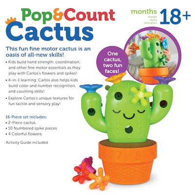 Learning Resources Carlos The Pop & Count Cactus (LER9125)