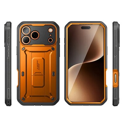 SUPCASE Unicorn Beetle Pro Case for iPhone 17 Pro, Shock Absorbing, Coral (SUP-iPhone2025Pro-UBPro-SP-Coral)