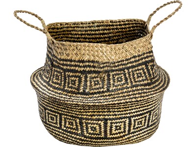 Honey-Can-Do Seagrass Nesting Baskets with Handles, Assorted Colors, 2/Set (STO-08751)