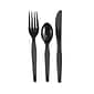 Dixie Individually Wrapped Polystyrene Cutlery Set, Heavy-Weight, Black, 250/Carton (CH56C7)