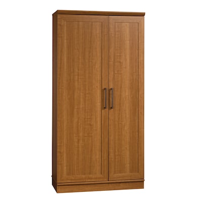 Sauder HomePlus 71H Storage Cabinet with 12 Shelves, Sienna Oak (411965)