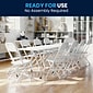 Flash Furniture Kids Plastic Armless Folding Chair, White, 10/Pack (10YKIDWH)