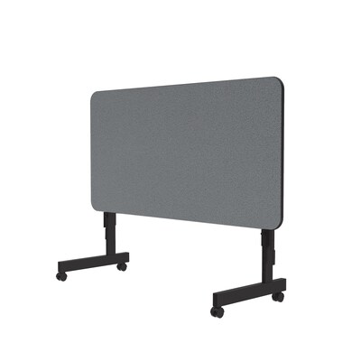 Correll Econoline Flip Top Nesting Table, 24"x48", Gray Granite (FTM2448TF-15)