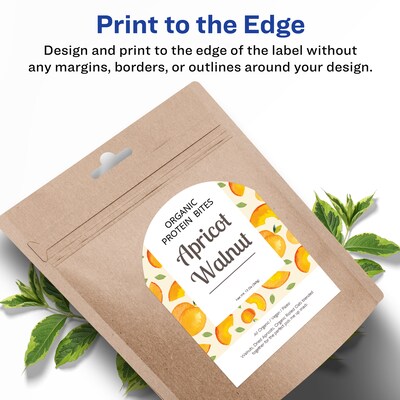 Avery Laser/Inkjet Decorative Edge Multipurpose Labels, 4.75" x 3.5", White, 100 Labels/Pack (94600)