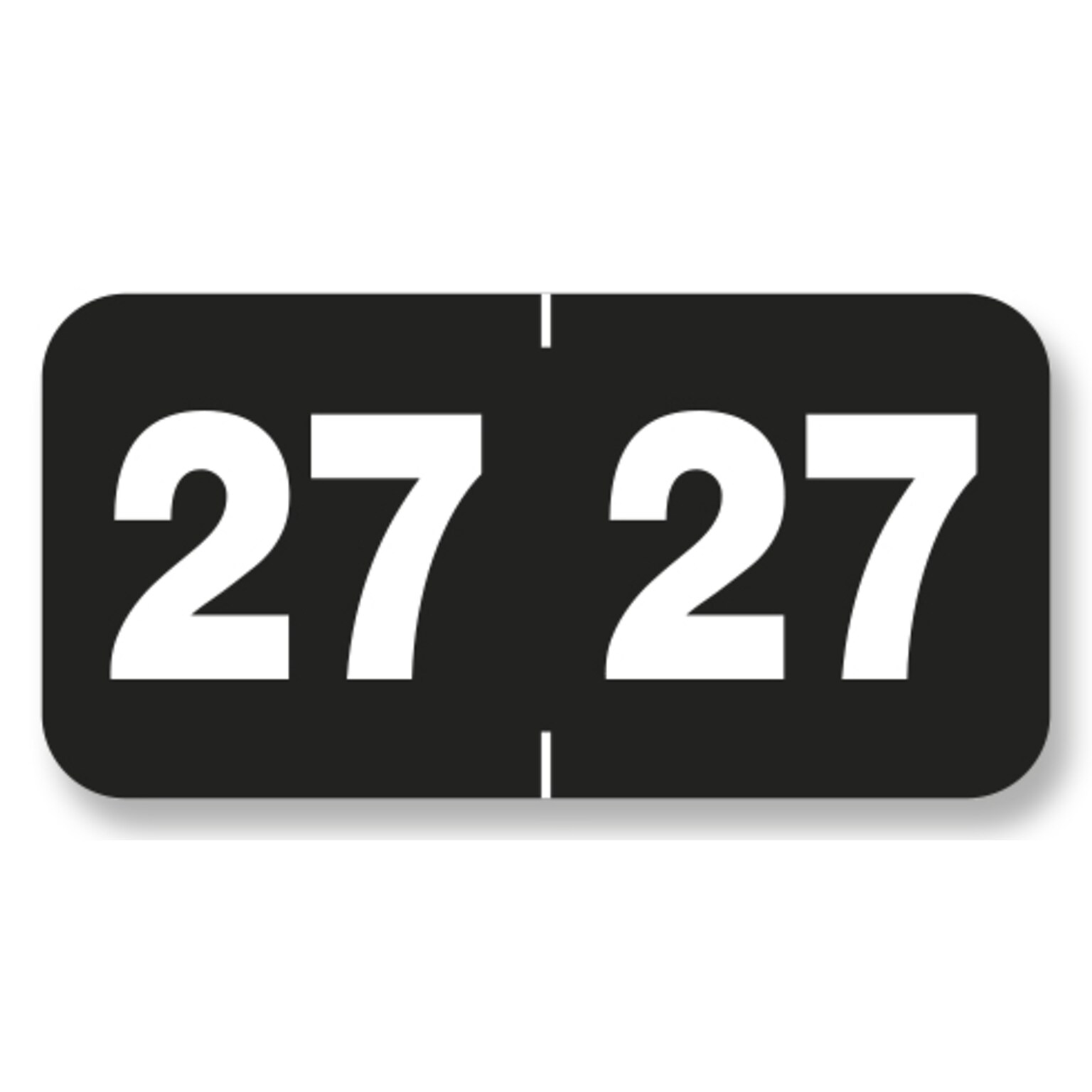 Medical Arts Press 2027 Year Label, 3/4 x 1-1/2, Black, 500/Roll