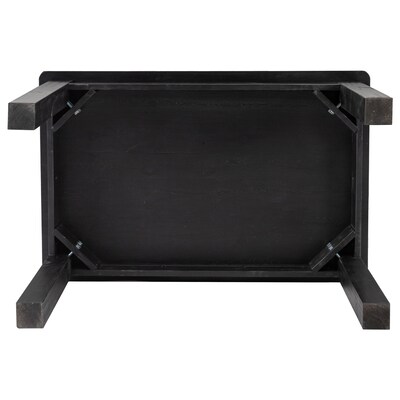 Flash Furniture HERCULES 46" Farm Dining Table, Black Wash (XAF46X30BW)